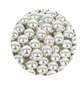 Picture of SILVER SUGAR PEARLS 1CM  X 1 GRAM